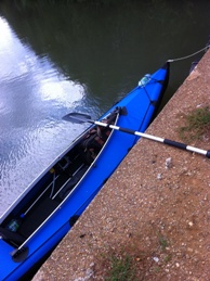 It is in the water!