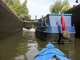 Riding up the lock